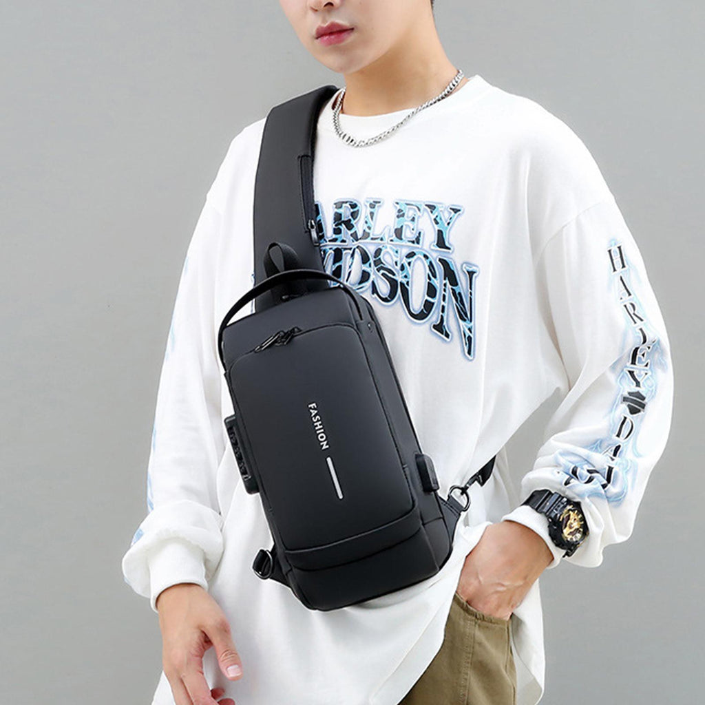 Sacoche Bandoulière Antivol – Design Moderne & Port USB