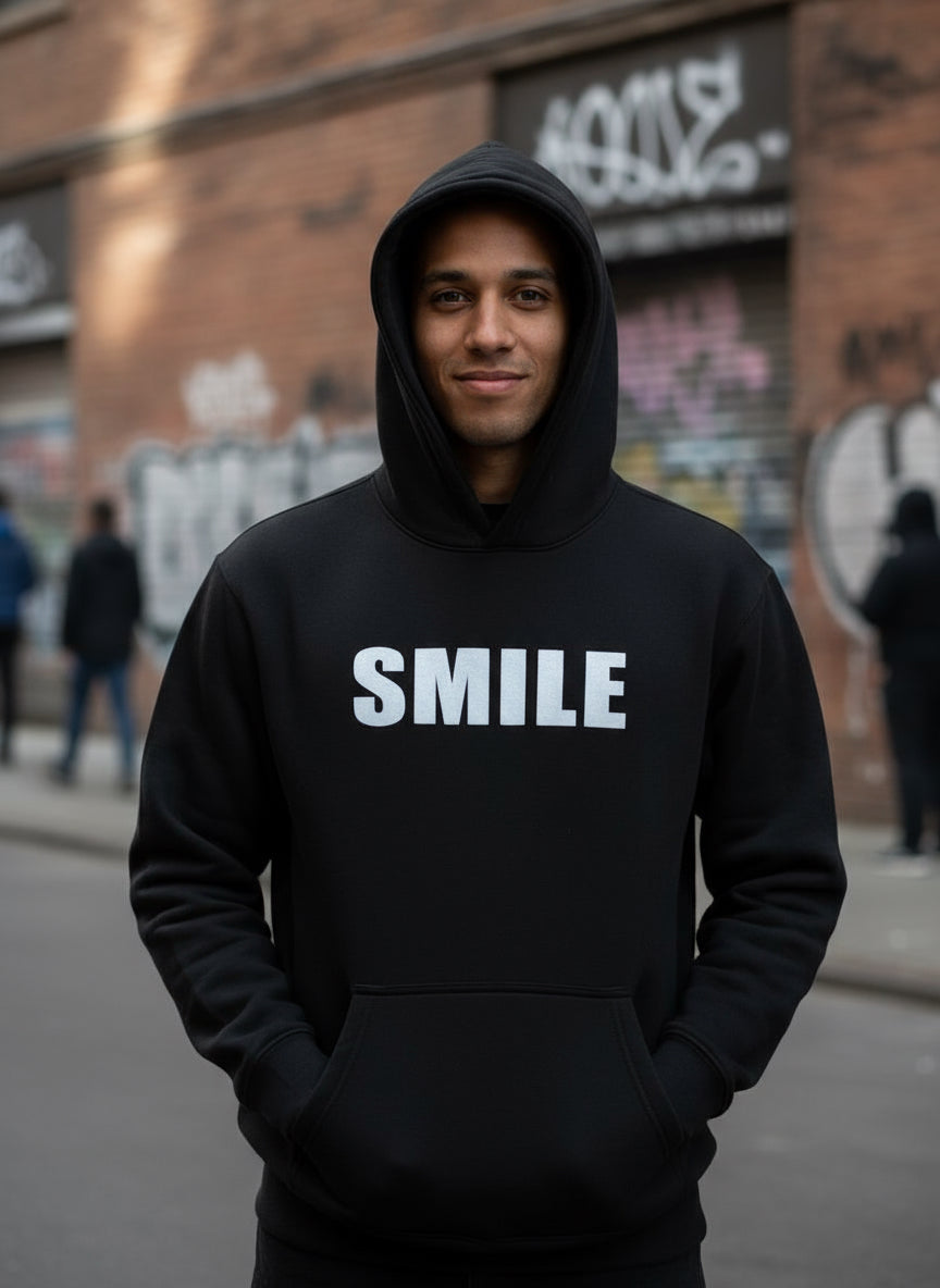 Sweat a capuche joker smile noir