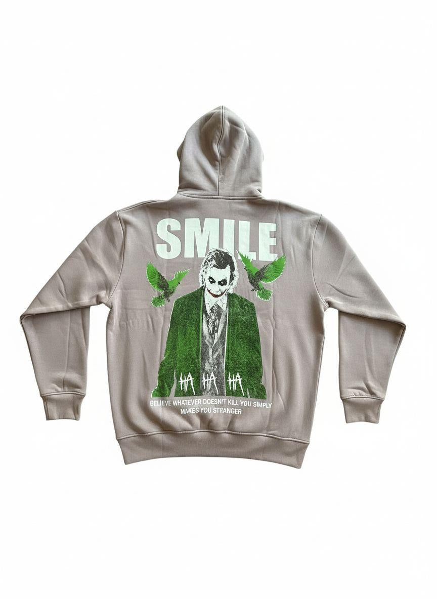 Sweat a capuche joker smile violet