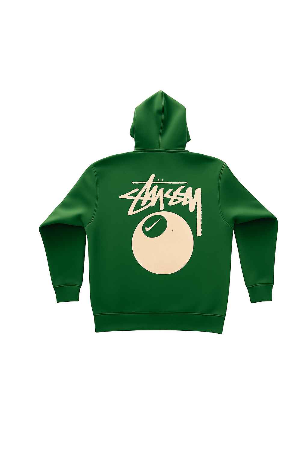 Sweat à capuche oversize couleur verte